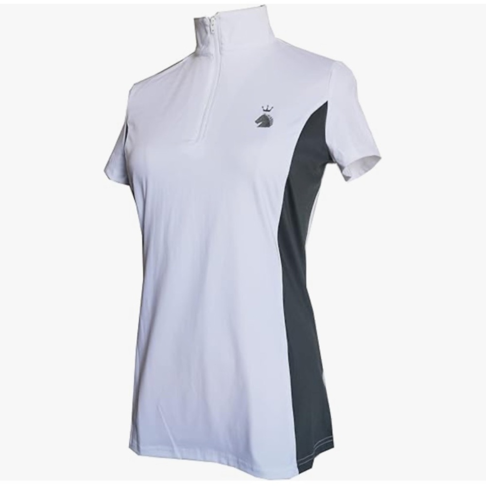 HR Farm Women's Quick Dry Short Sleeve Rider Sport Sun Shirt| Size Medium